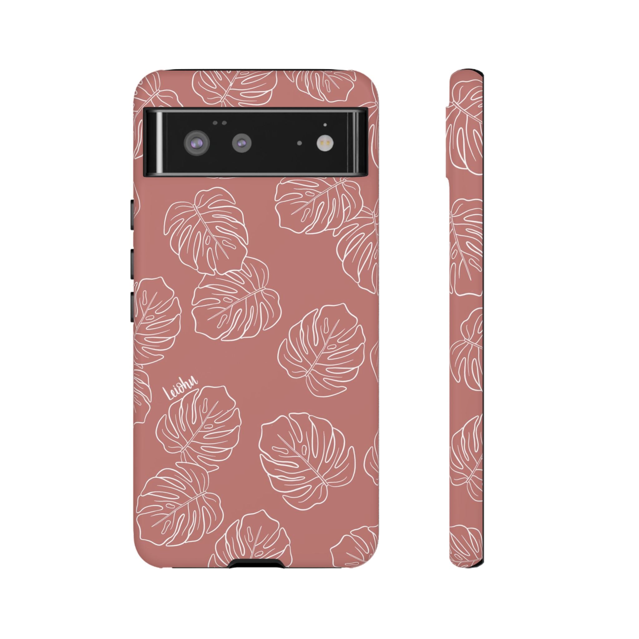 Monstera - Mauve - Google Pixel - LEIOHU DESIGNS