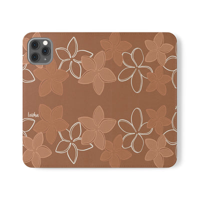 Pua Melia Lei - Mocha - Folio Case