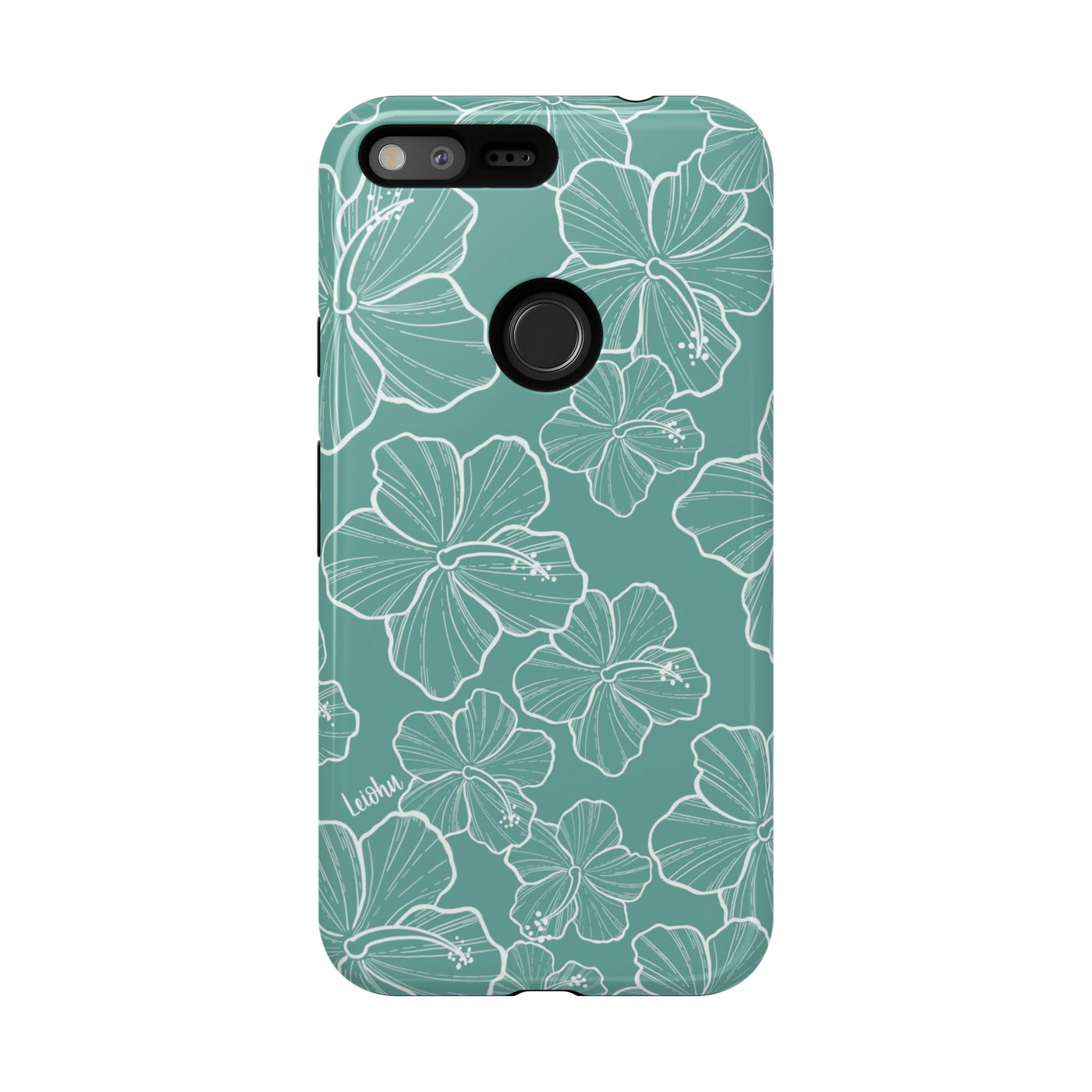 Hibiscus - Teal - Google Pixel