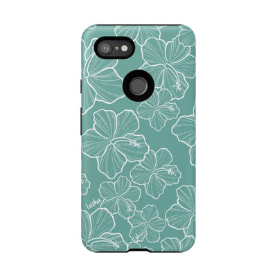 Hibiscus - Teal - Google Pixel