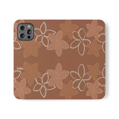 Pua Melia Lei - Mocha - Folio Case