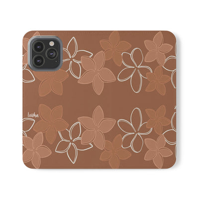 Pua Melia Lei - Mocha - Folio Case