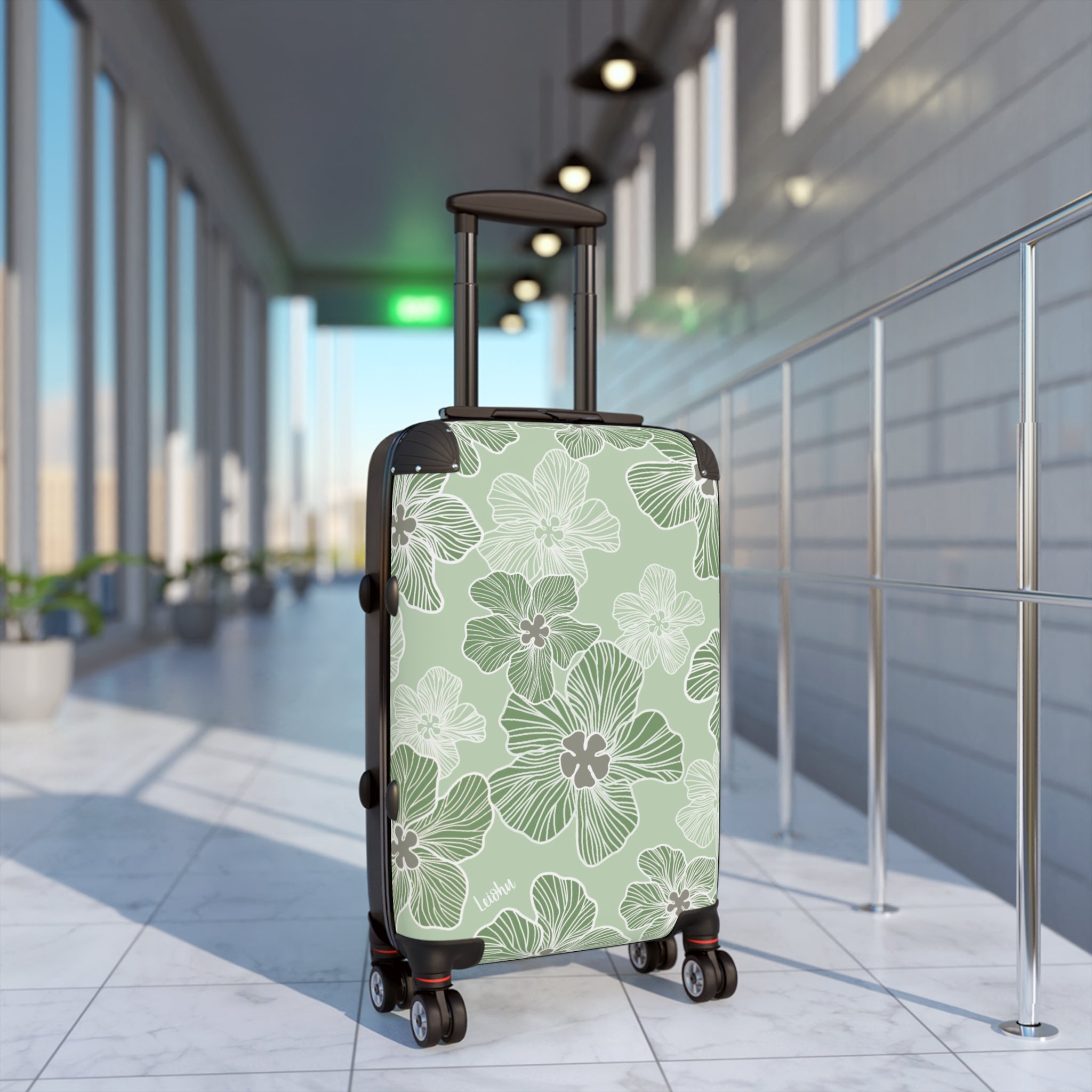 Hau - 'Oma'oma'o - Cabin Suitcase - LEIOHU DESIGNS