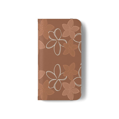 Pua Melia Lei - Mocha - Folio Case