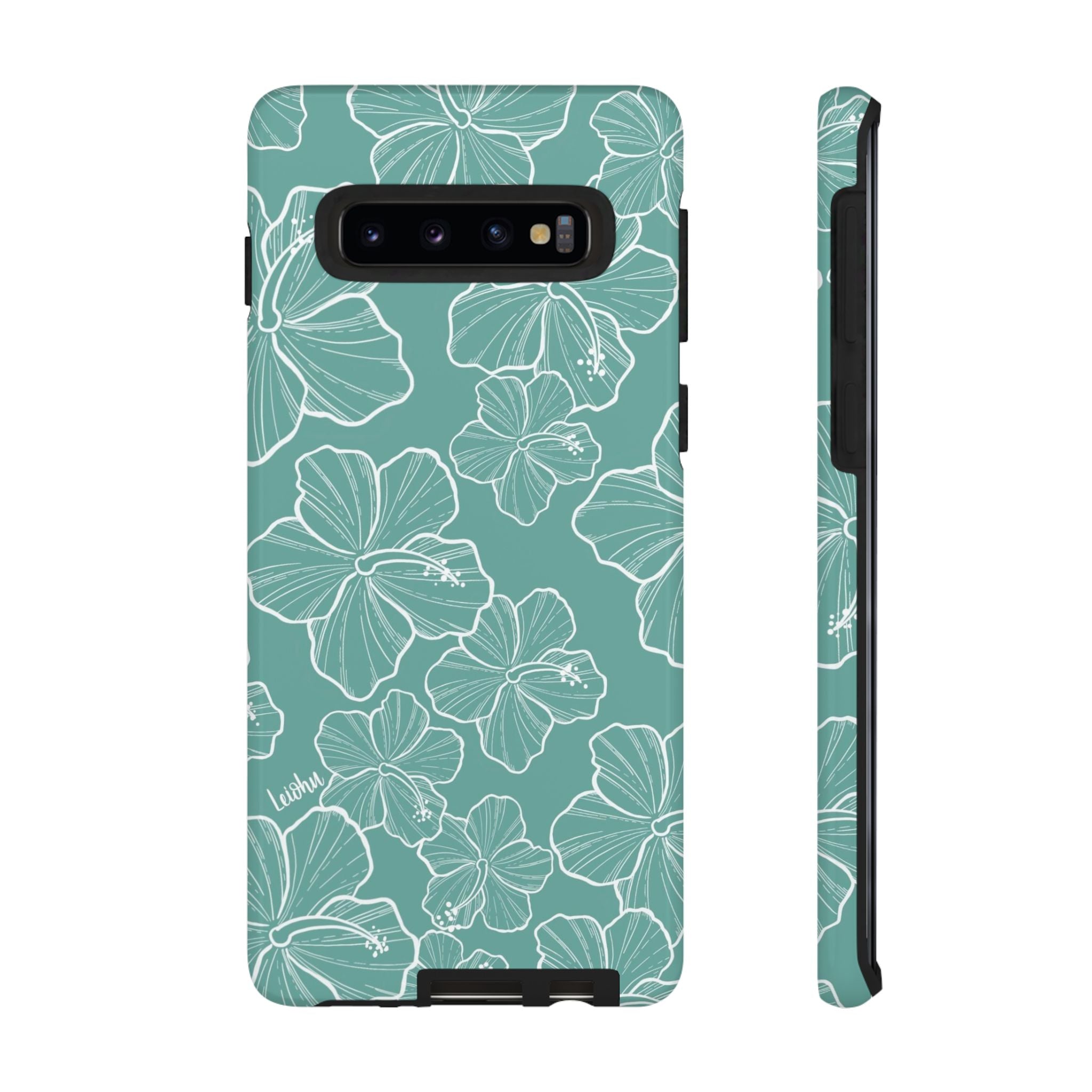 Hibiscus - Teal - Samsung Galaxy - LEIOHU DESIGNS