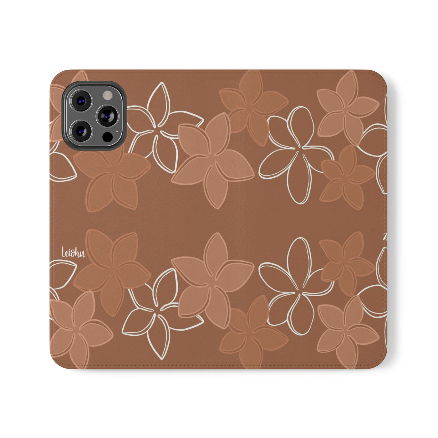 Pua Melia Lei - Mocha - Folio Case