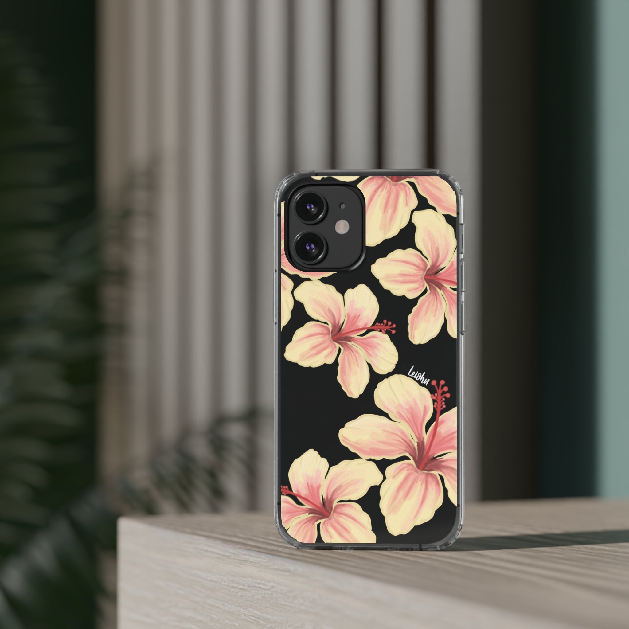 Hibiscus - ke'oke'o - Clear Case - LEIOHU DESIGNS