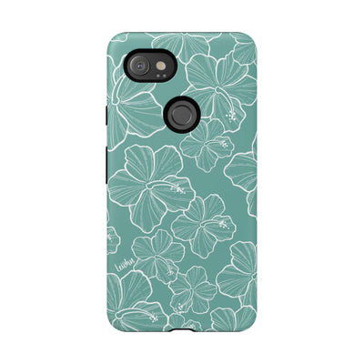 Hibiscus - Teal - Google Pixel