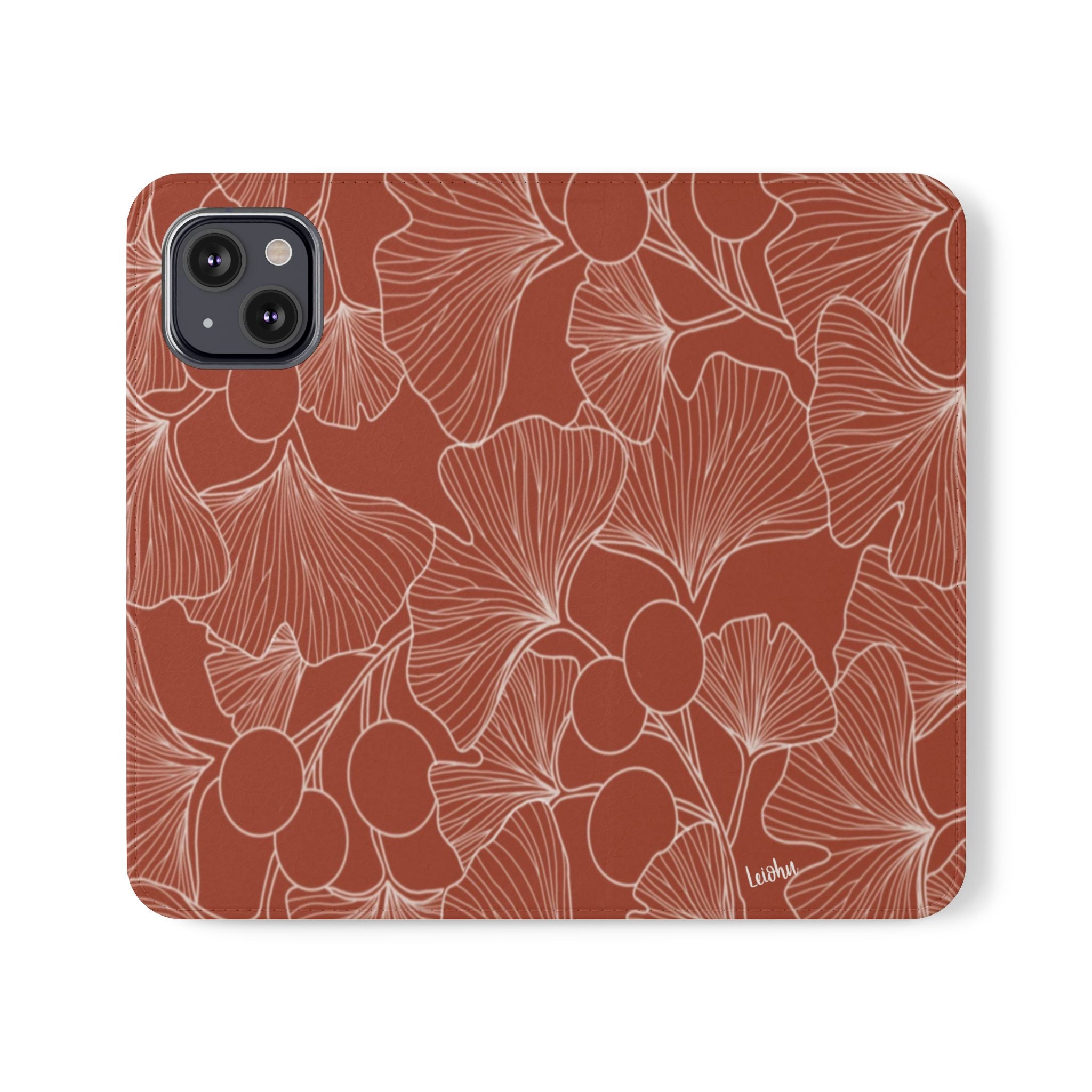 Gingko Rust - Folio case - LEIOHU DESIGNS