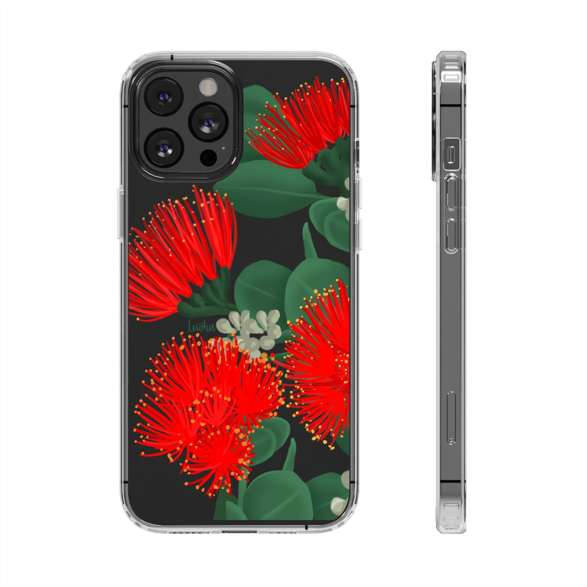 O'hia Lehua - Clear Case - LEIOHU DESIGNS