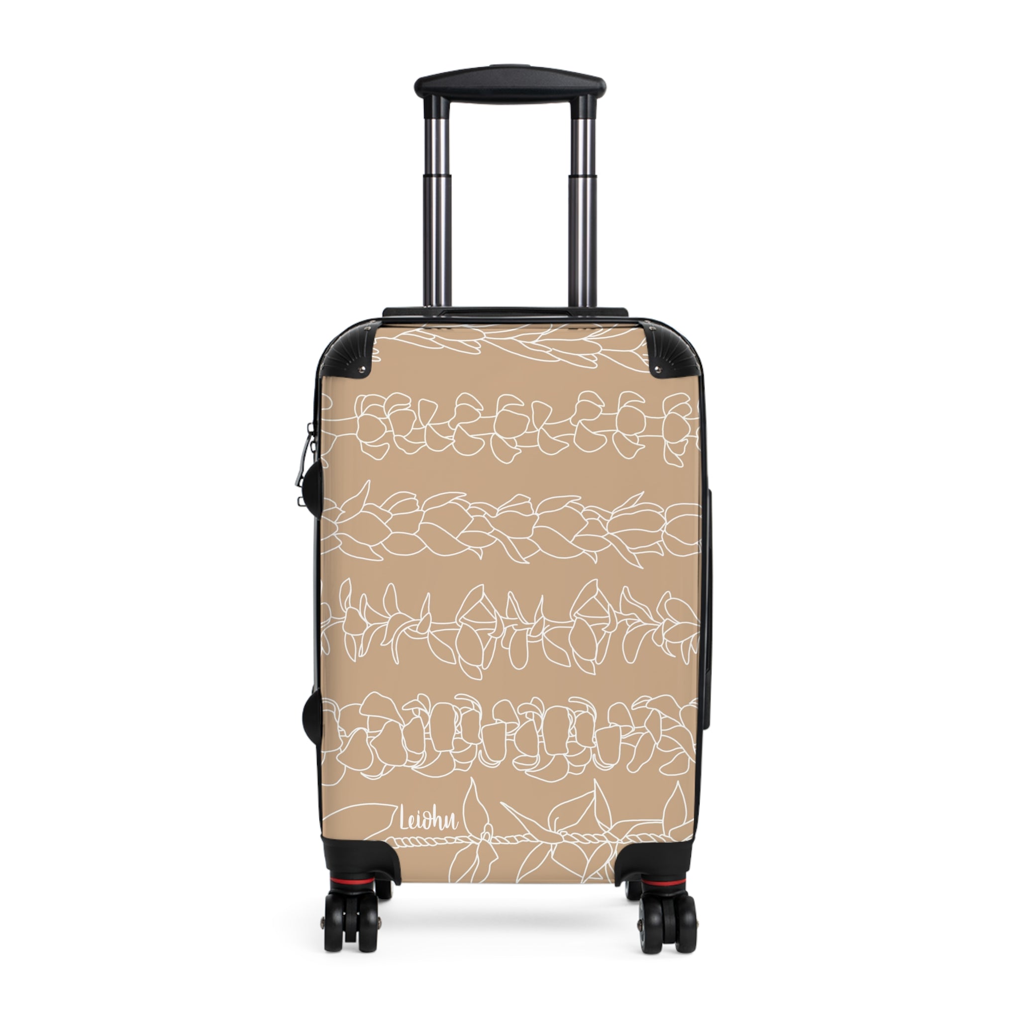 Na Lei - Tan - Cabin suitcase - LEIOHU DESIGNS