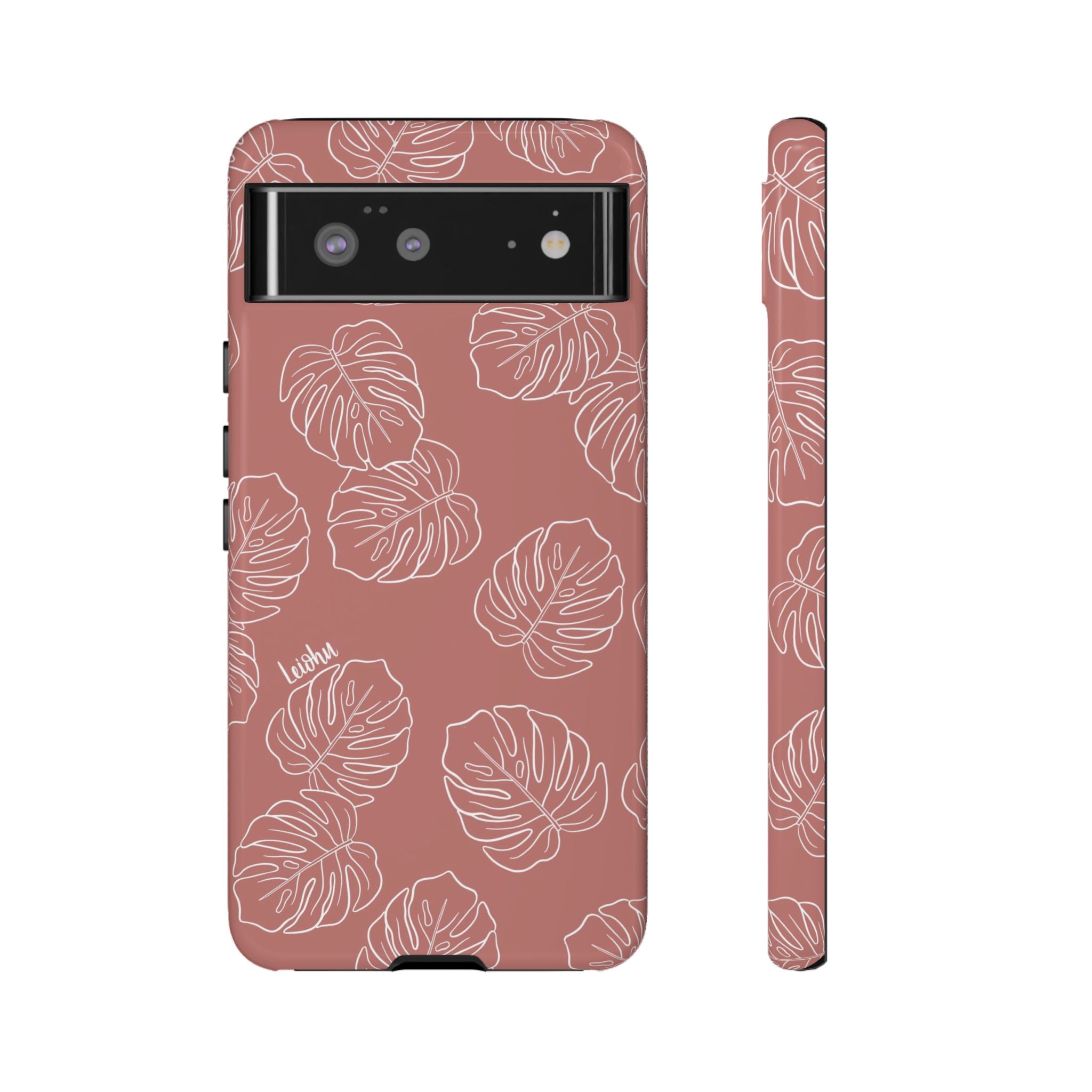 Monstera - Mauve - Google Pixel - LEIOHU DESIGNS