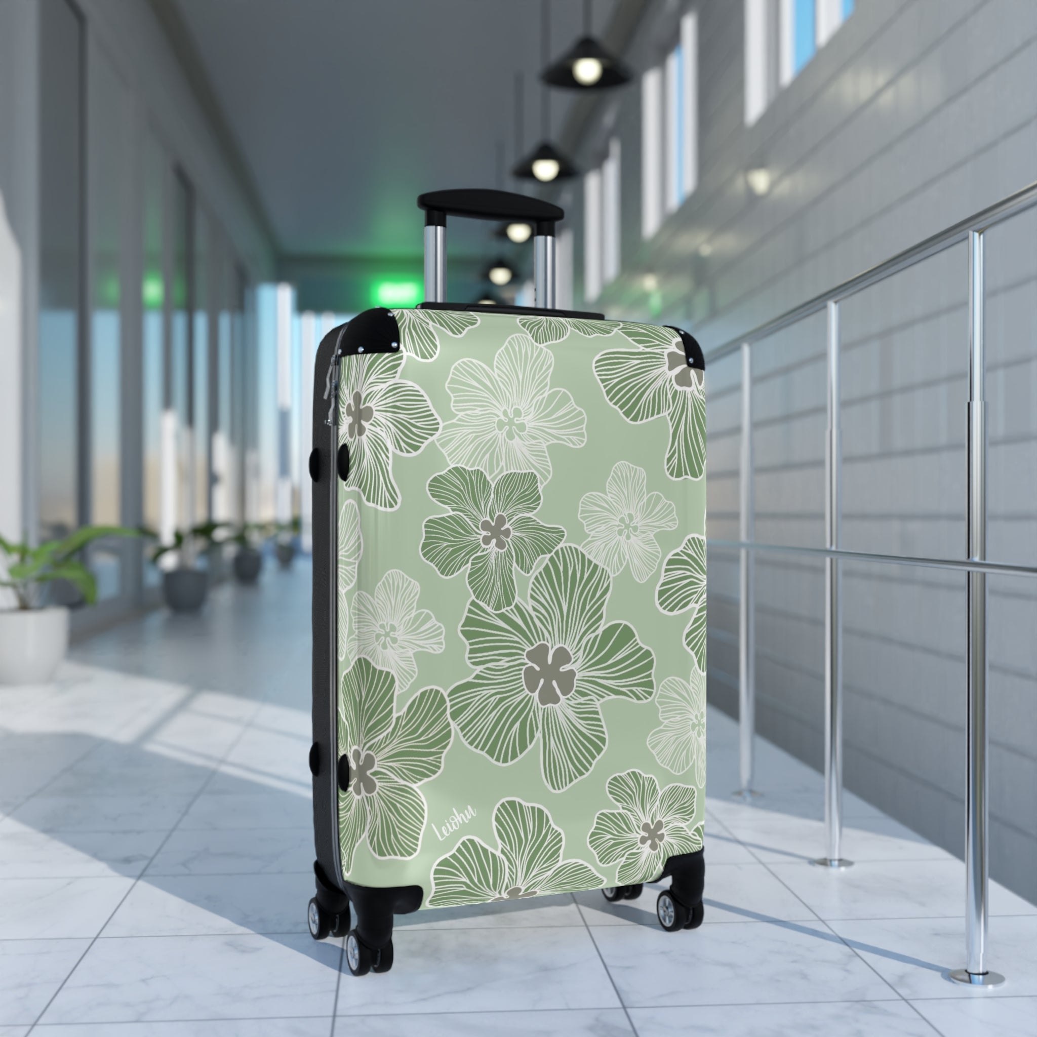 Hau - 'Oma'oma'o - Cabin Suitcase - LEIOHU DESIGNS