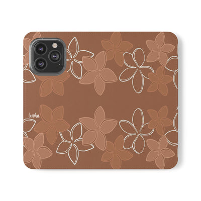 Pua Melia Lei - Mocha - Folio Case