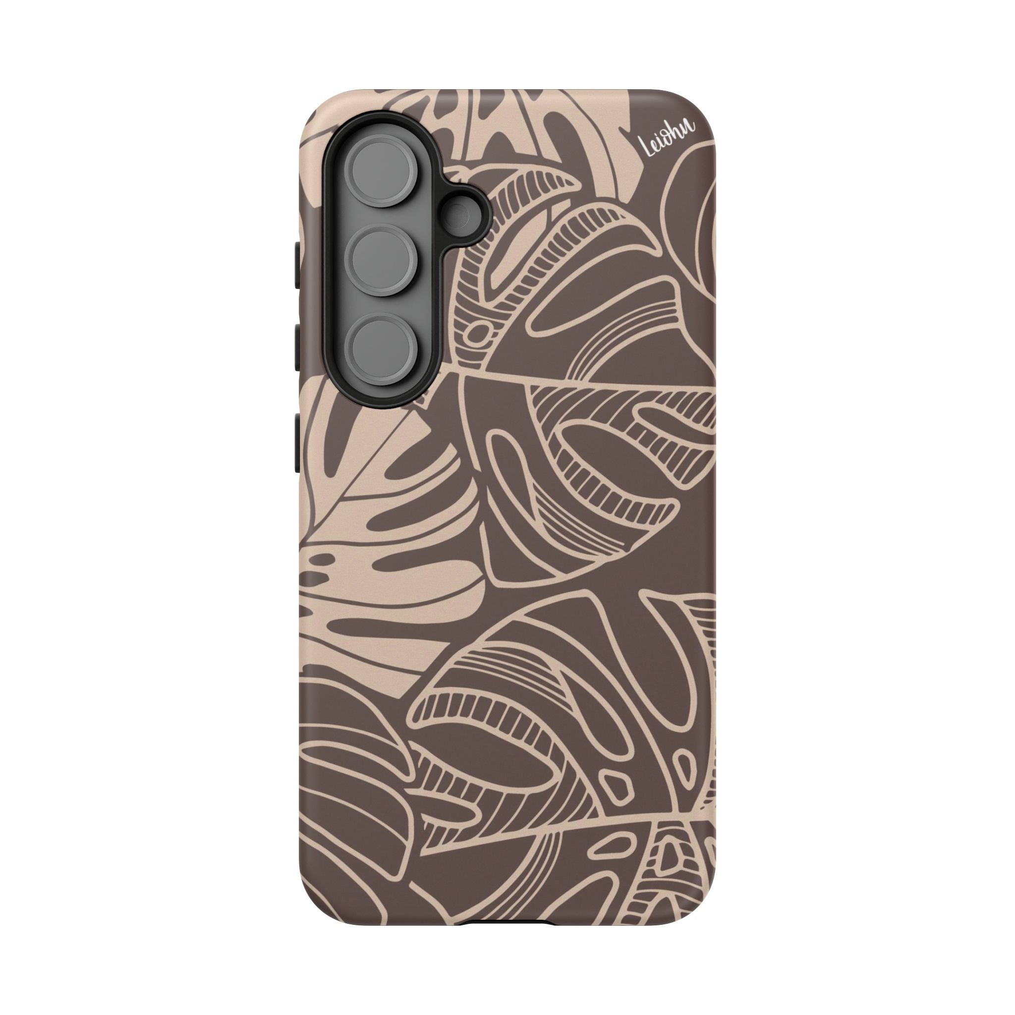 Monstera Dream - Mocha - Samsung Galaxy - LEIOHU DESIGNS