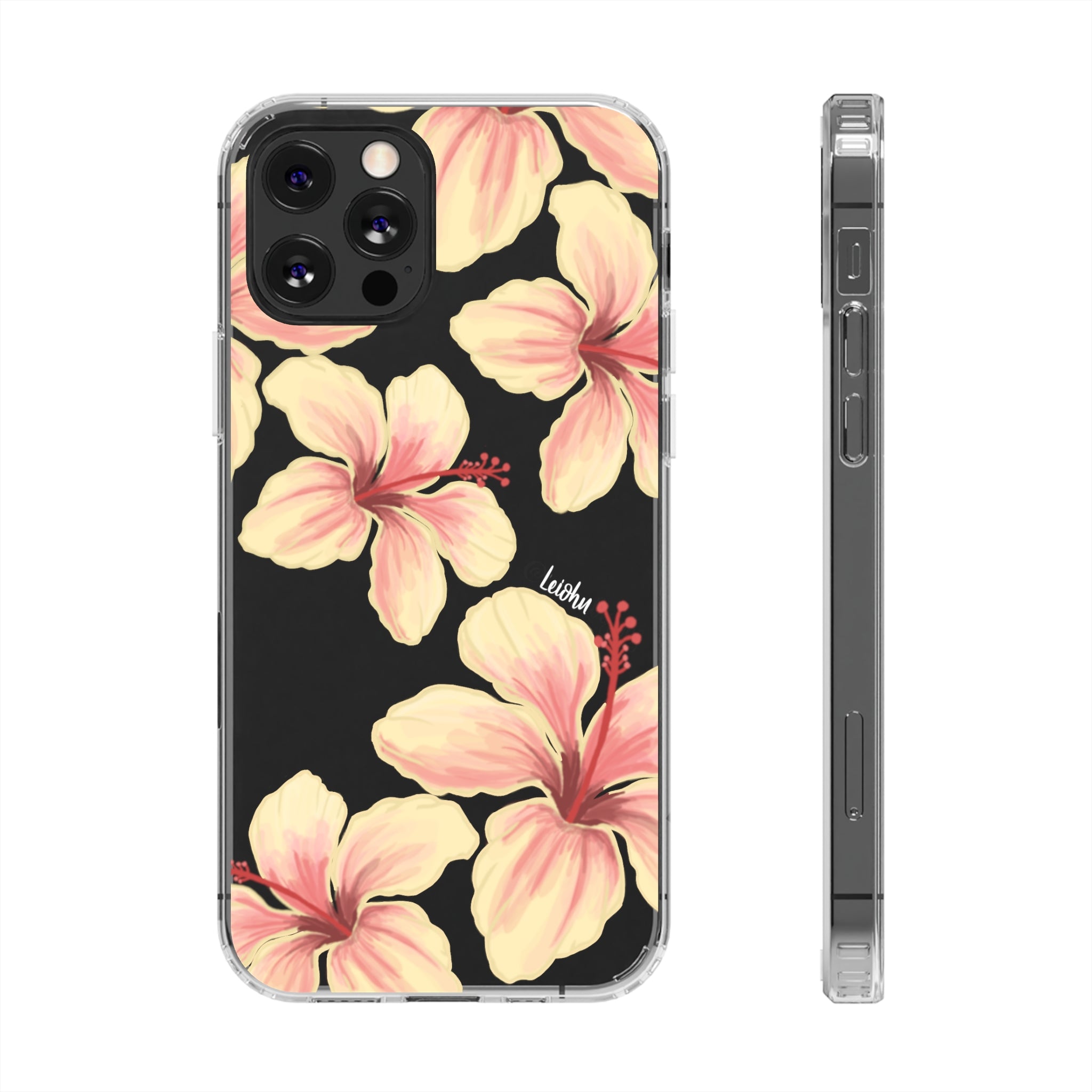 Hibiscus - ke'oke'o - Clear Case - LEIOHU DESIGNS