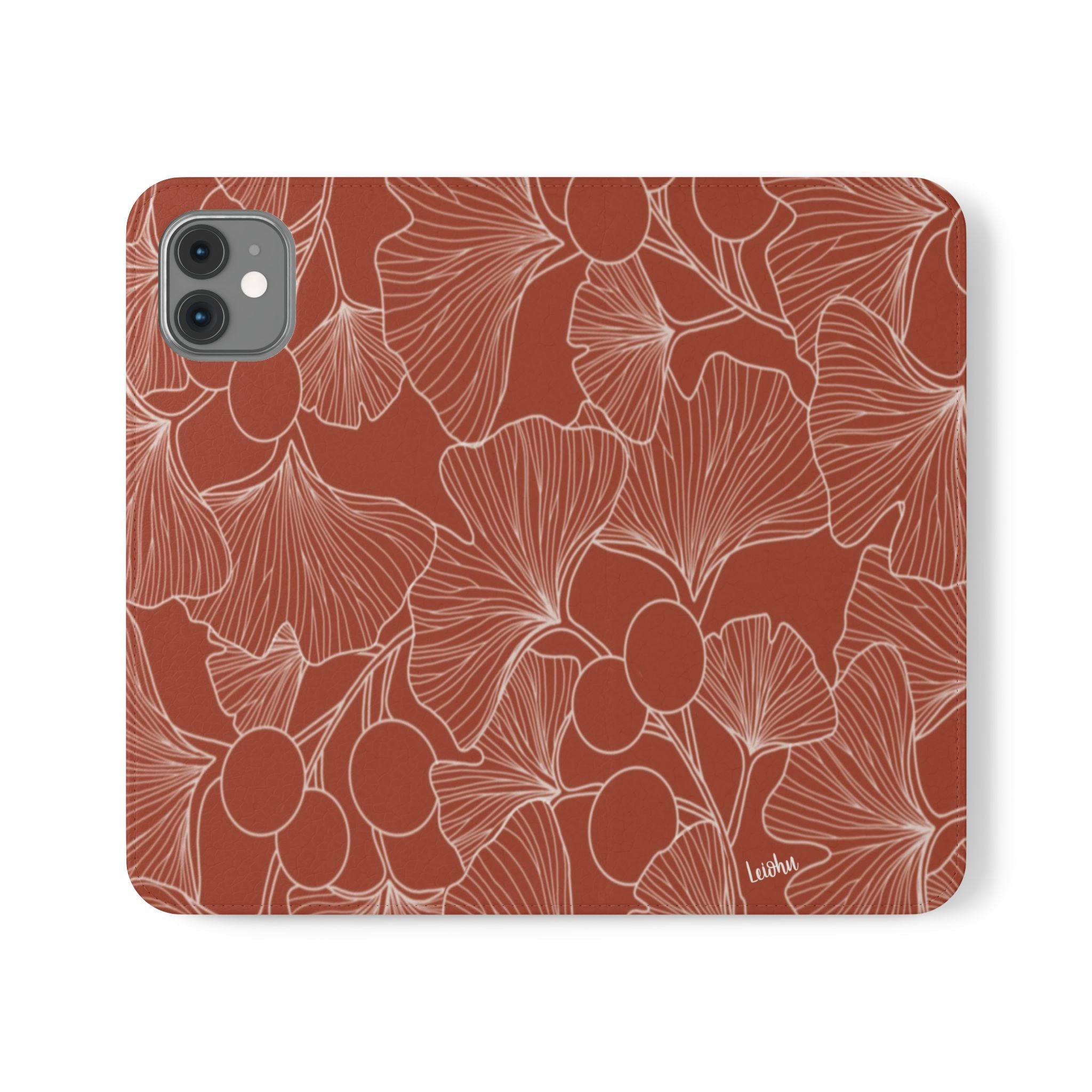 Gingko Rust - Folio case - LEIOHU DESIGNS