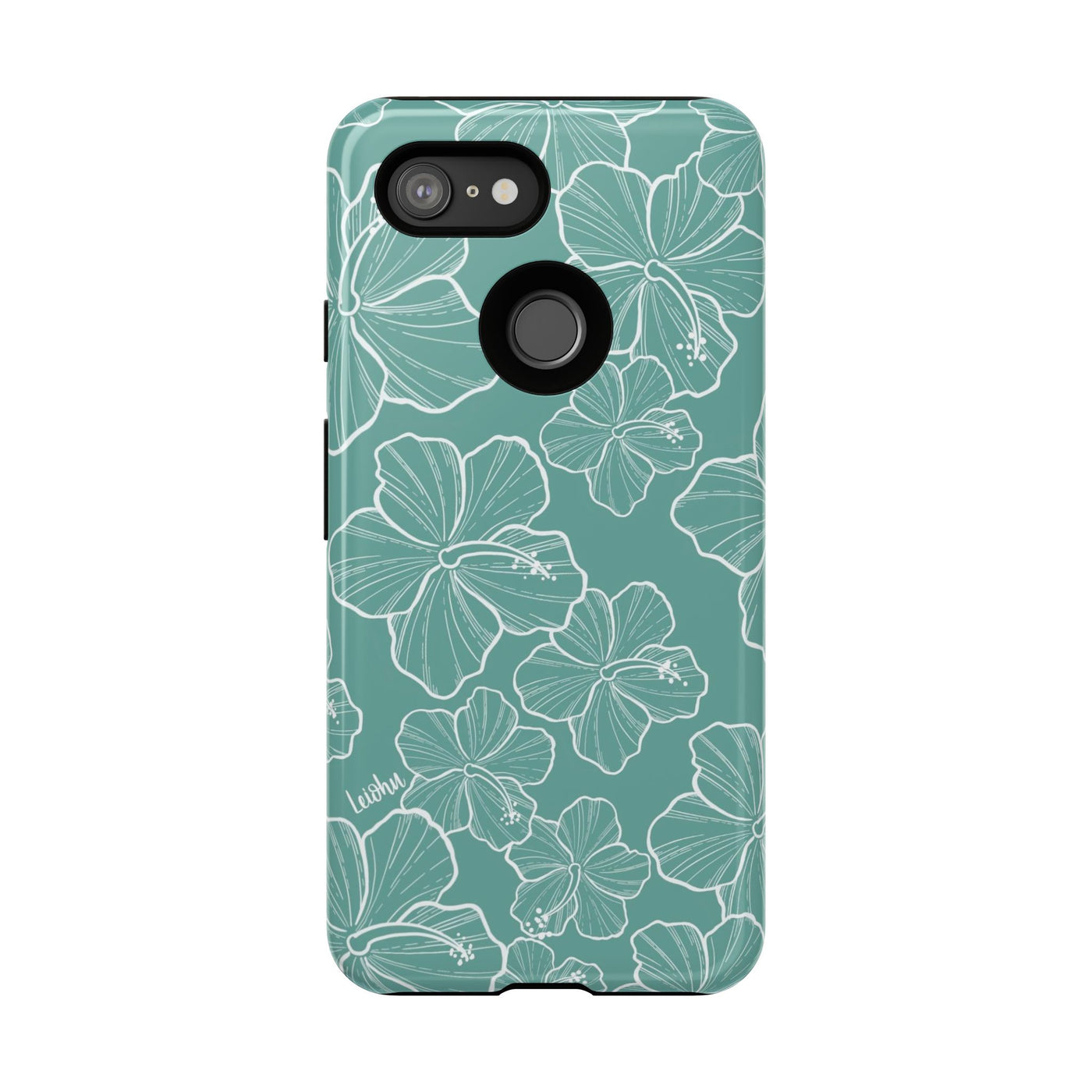 Hibiscus - Teal - Google Pixel