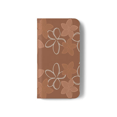 Pua Melia Lei - Mocha - Folio Case