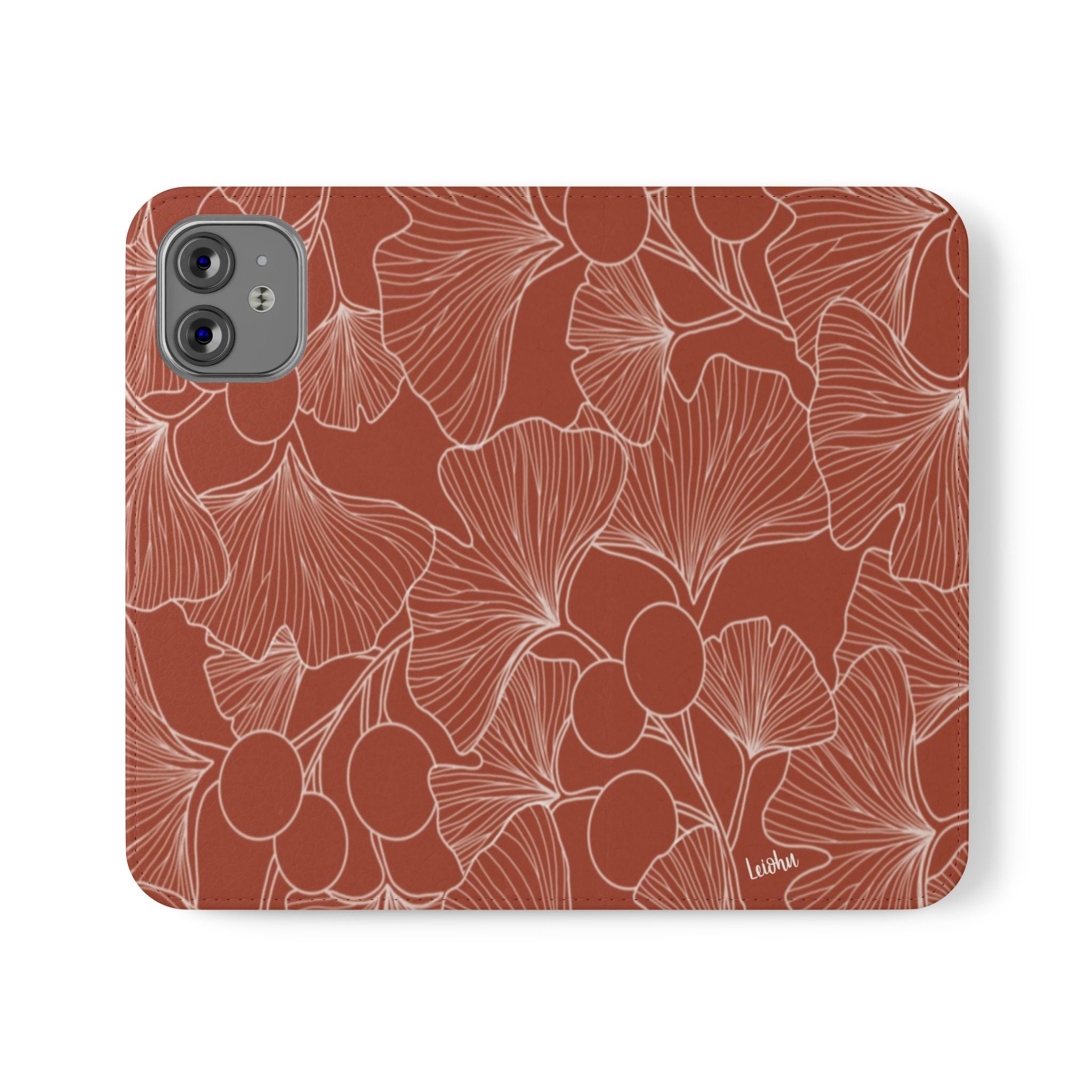 Gingko Rust - Folio case - LEIOHU DESIGNS