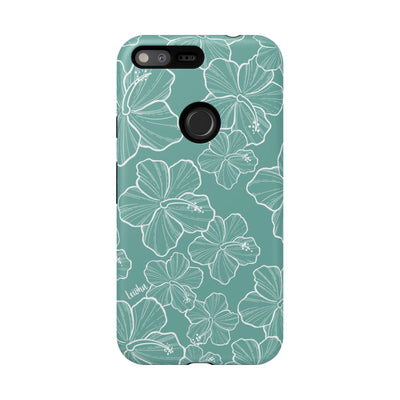 Hibiscus - Teal - Google Pixel