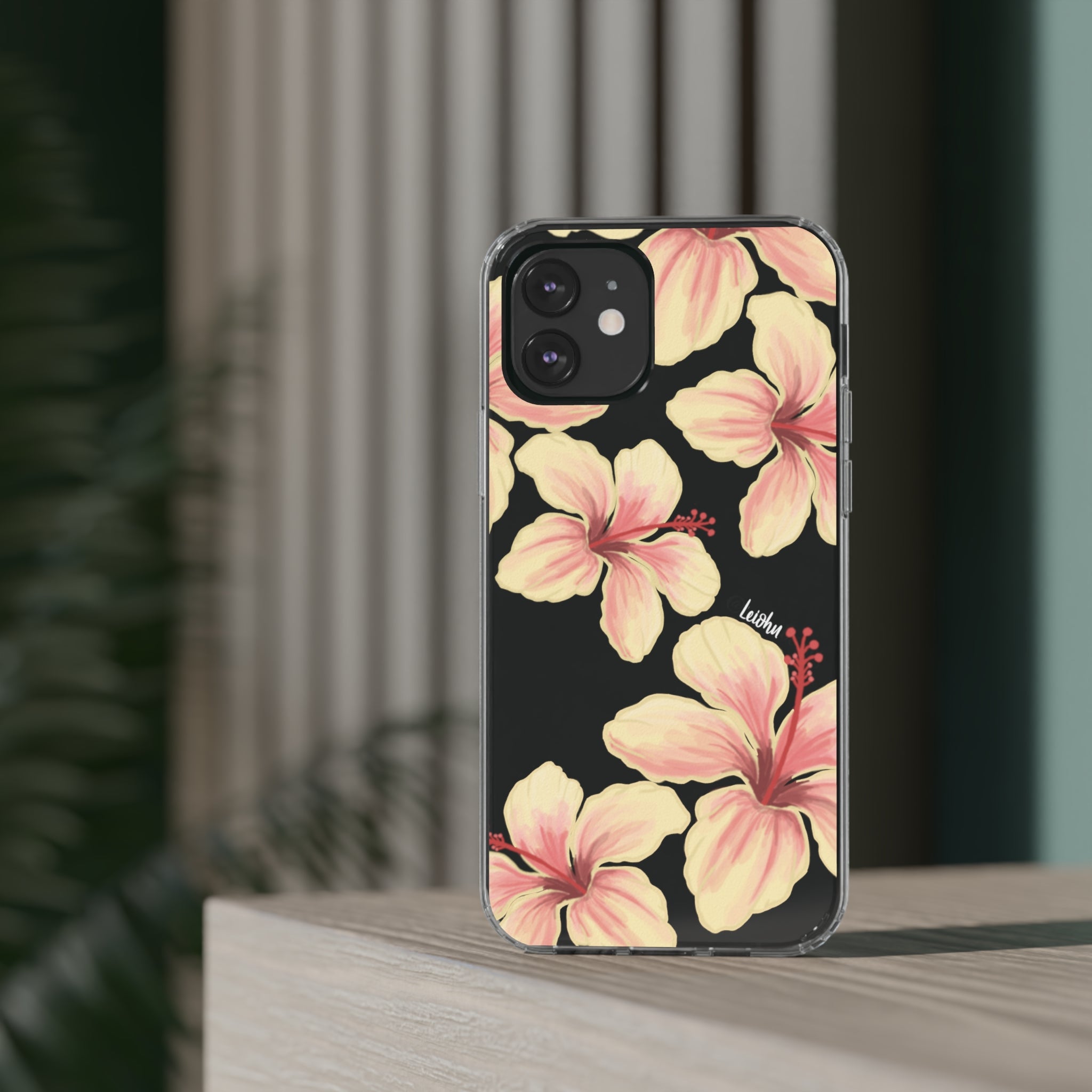 Hibiscus - ke'oke'o - Clear Case - LEIOHU DESIGNS