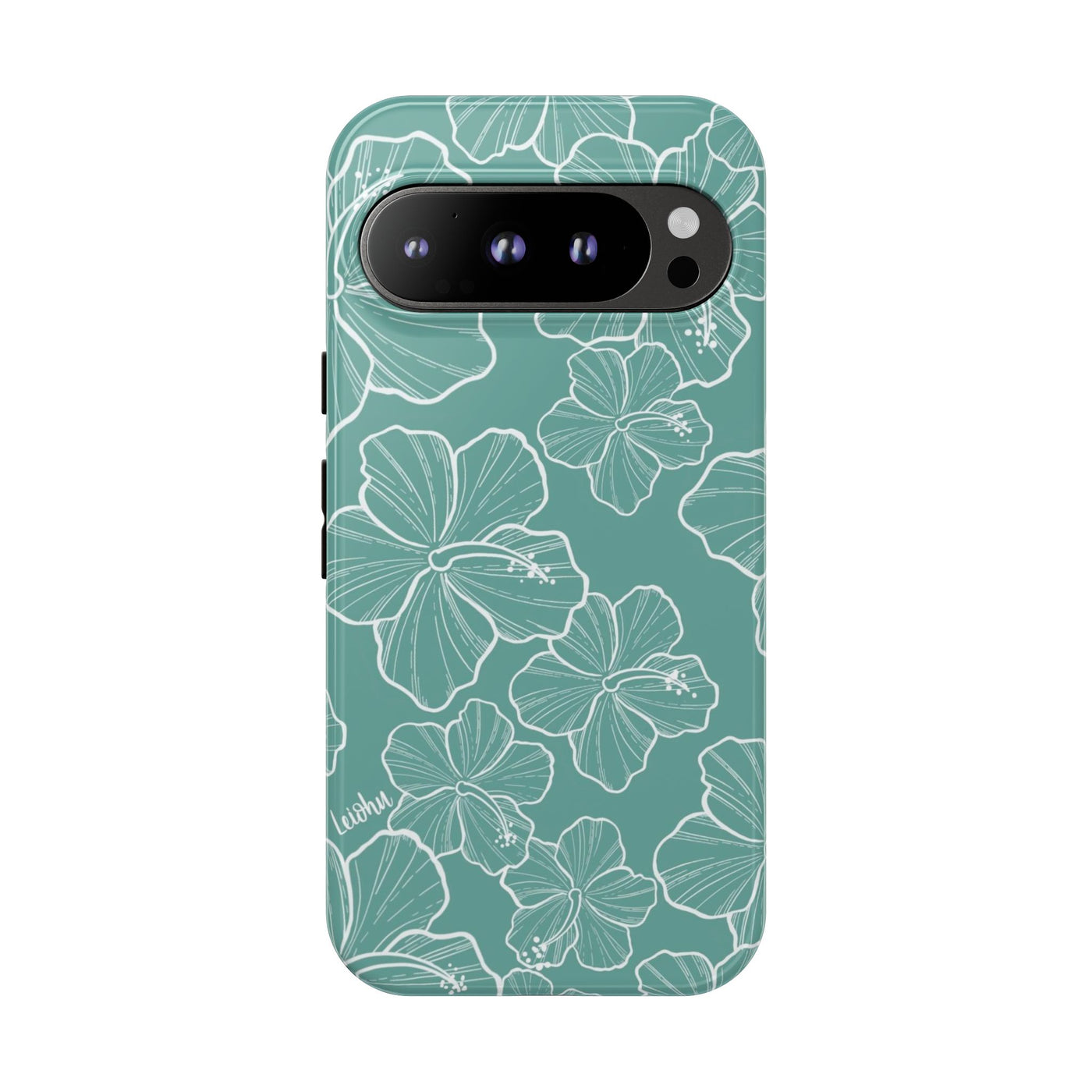 Hibiscus - Teal - Google Pixel