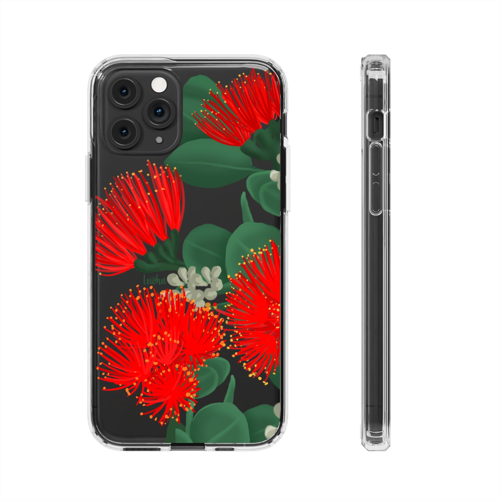 O'hia Lehua - Clear Case - LEIOHU DESIGNS