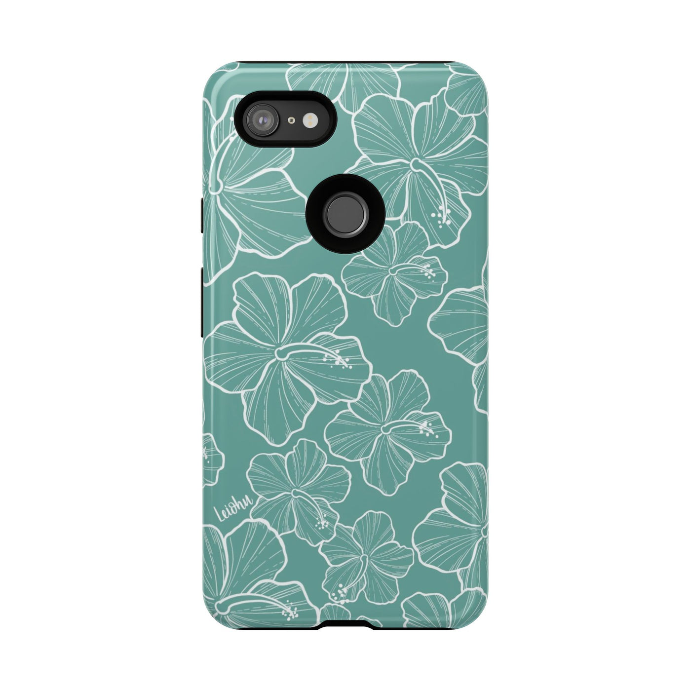 Hibiscus - Teal - Google Pixel