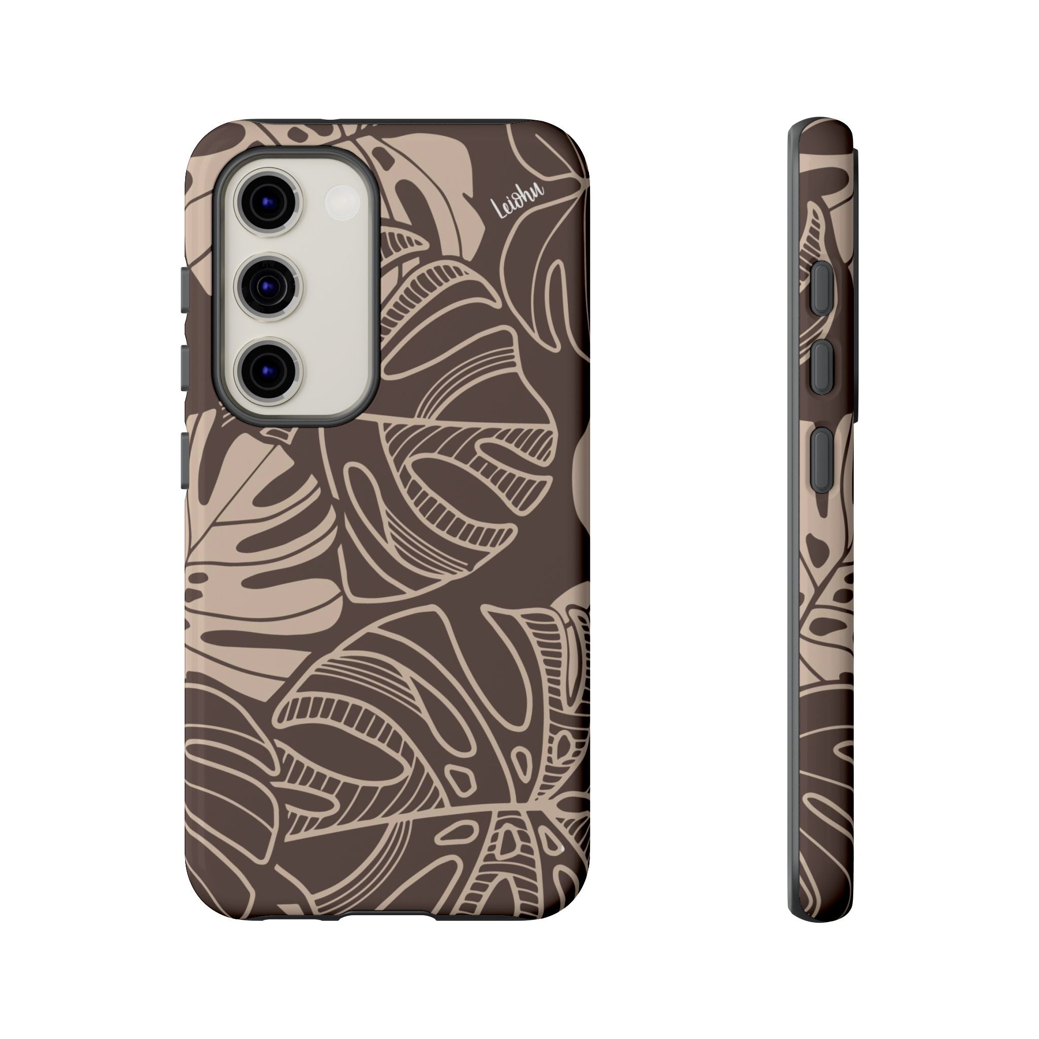 Monstera Dream - Mocha - Samsung Galaxy - LEIOHU DESIGNS