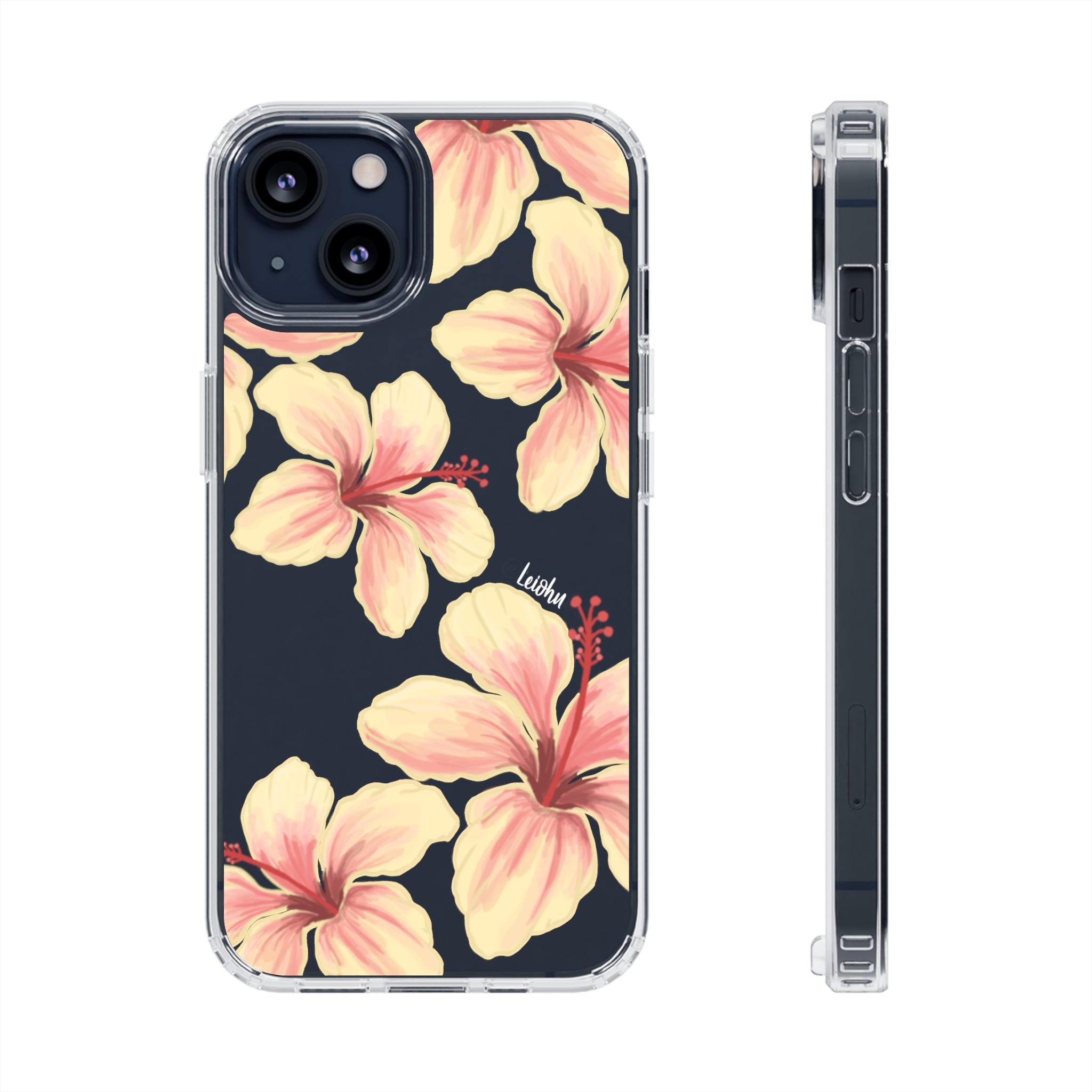 Hibiscus - ke'oke'o - Clear Case - LEIOHU DESIGNS