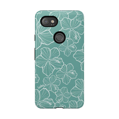 Hibiscus - Teal - Google Pixel