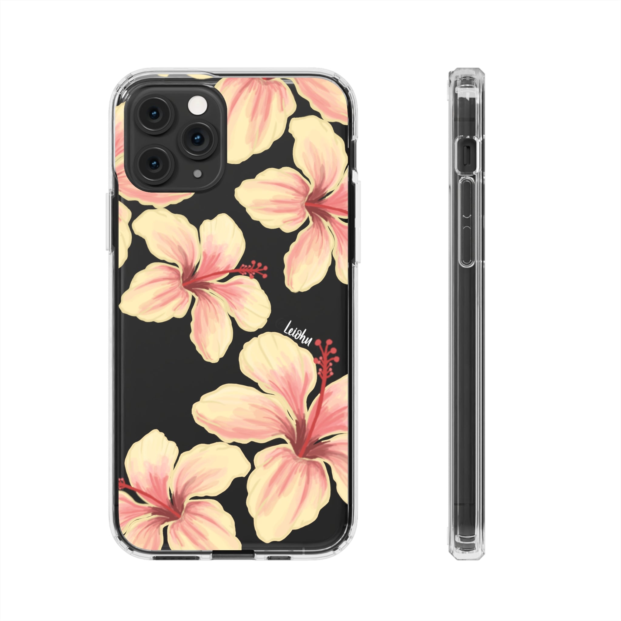 Hibiscus - ke'oke'o - Clear Case - LEIOHU DESIGNS