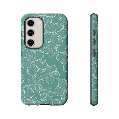 Hibiscus - Teal - Samsung Galaxy