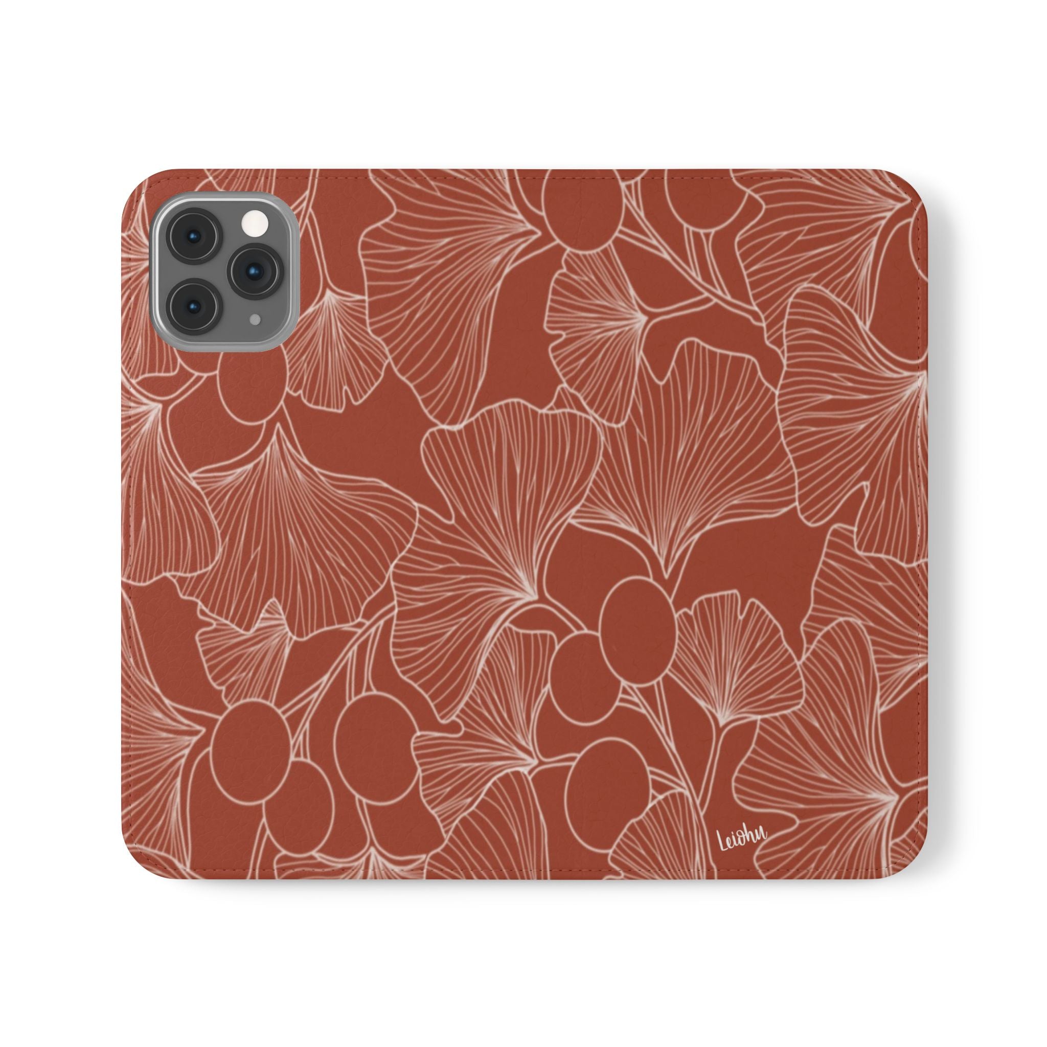 Gingko Rust - Folio case - LEIOHU DESIGNS