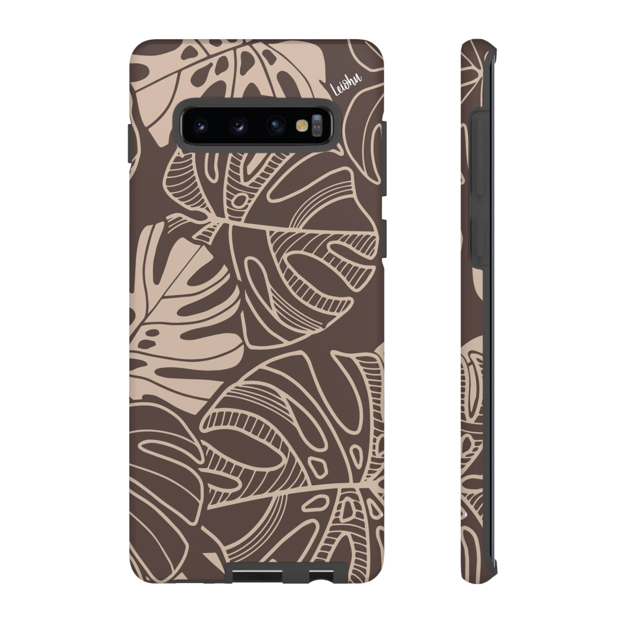 Monstera Dream - Mocha - Samsung Galaxy - LEIOHU DESIGNS