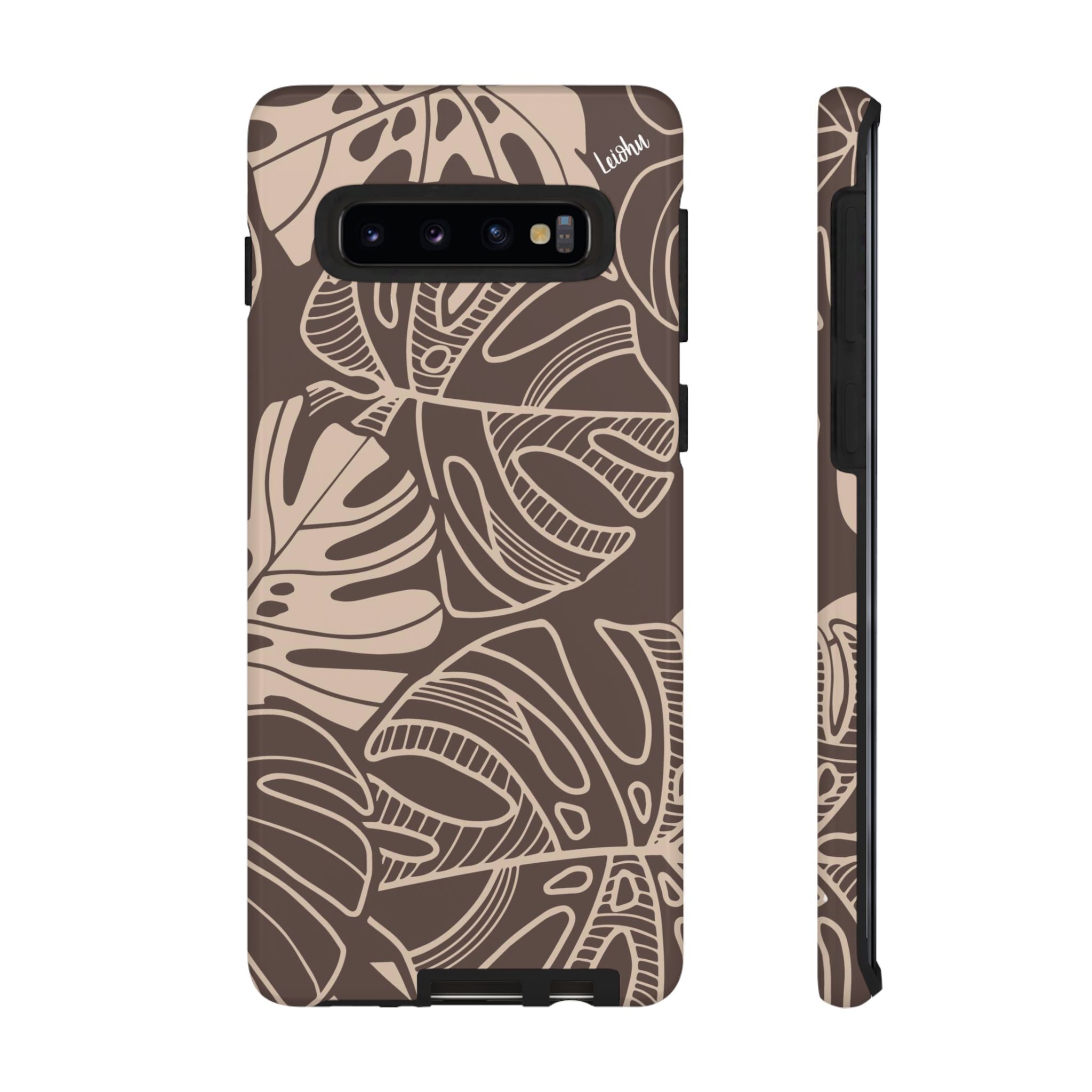 Monstera Dream - Mocha - Samsung Galaxy - LEIOHU DESIGNS