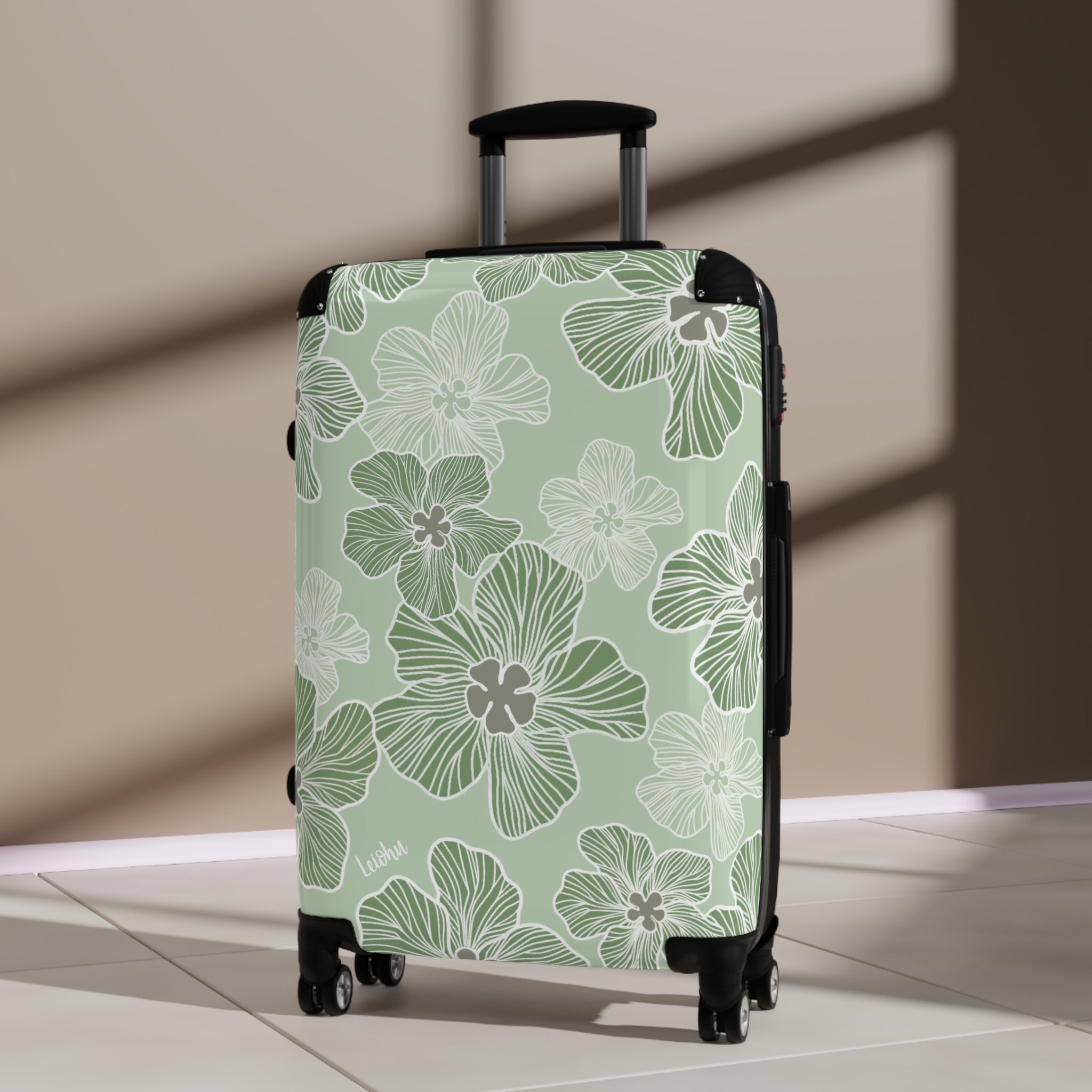 Hau - 'Oma'oma'o - Cabin Suitcase - LEIOHU DESIGNS