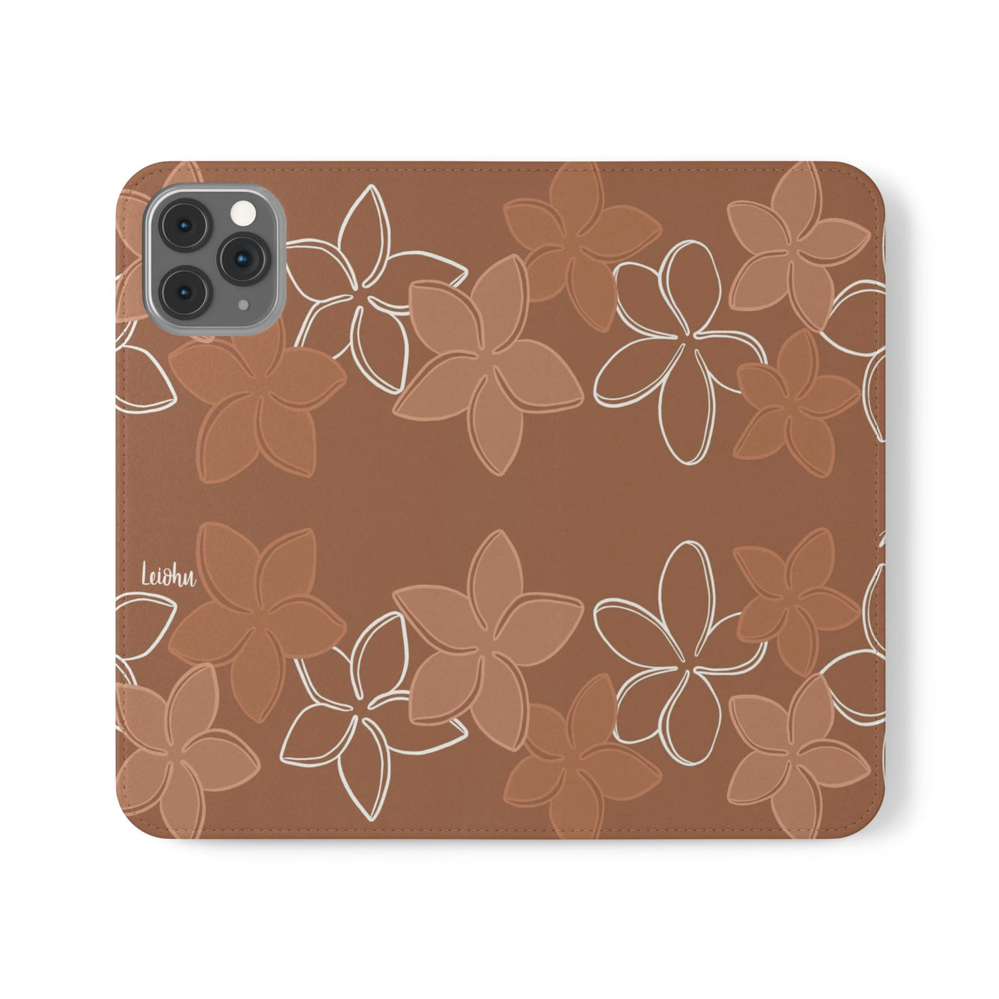 Pua Melia Lei - Mocha - Folio Case