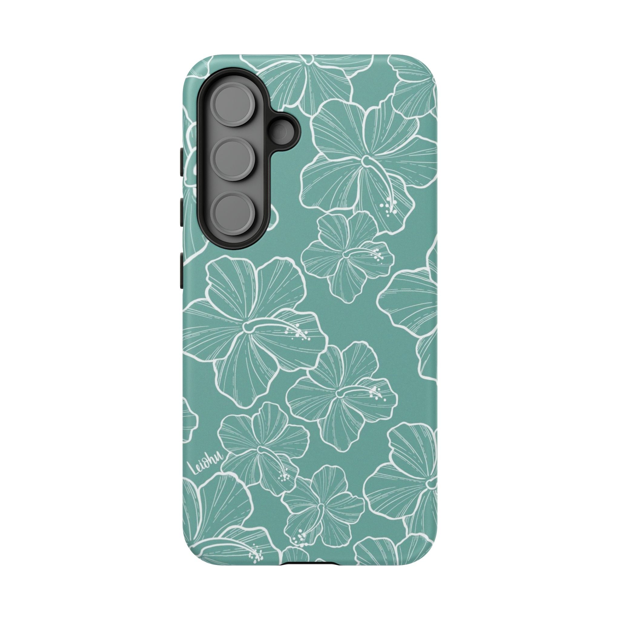 Hibiscus - Teal - Samsung Galaxy - LEIOHU DESIGNS