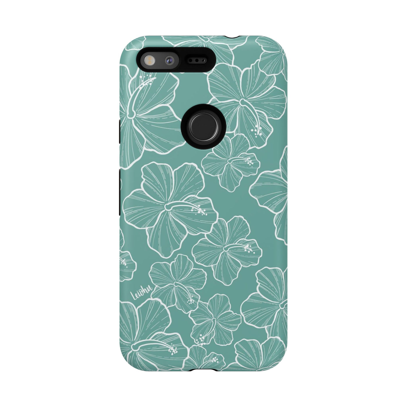 Hibiscus - Teal - Google Pixel