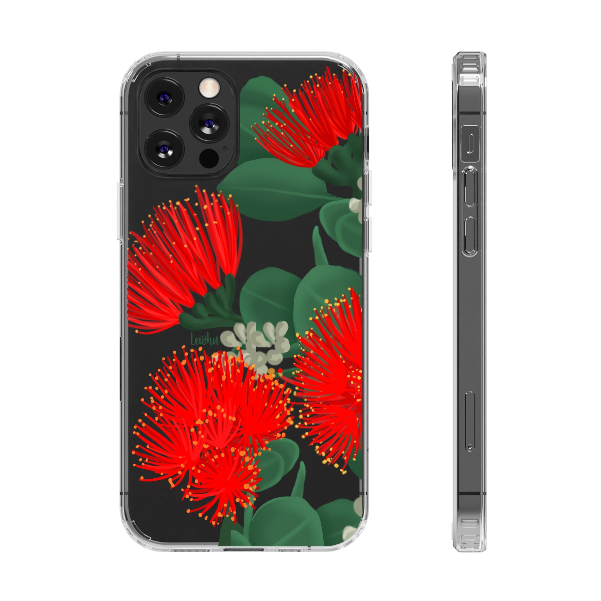 O'hia Lehua - Clear Case - LEIOHU DESIGNS