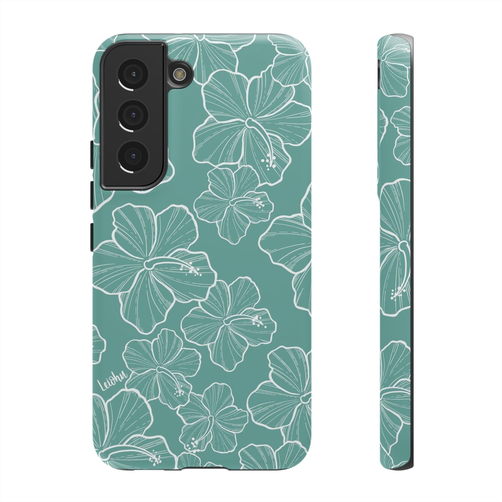 Hibiscus - Teal - Samsung Galaxy - LEIOHU DESIGNS