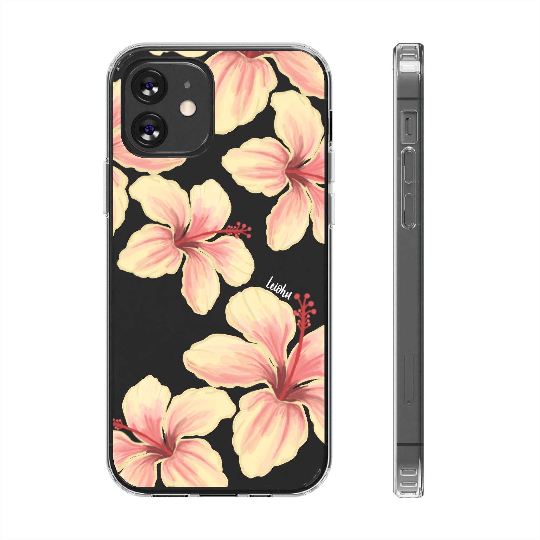 Hibiscus - ke'oke'o - Clear Case - LEIOHU DESIGNS