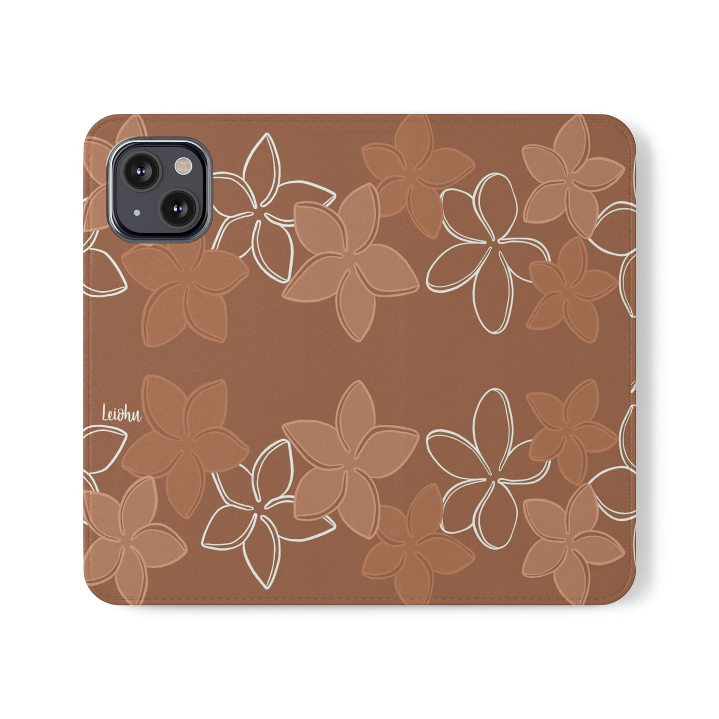 Pua Melia Lei - Mocha - Folio Case