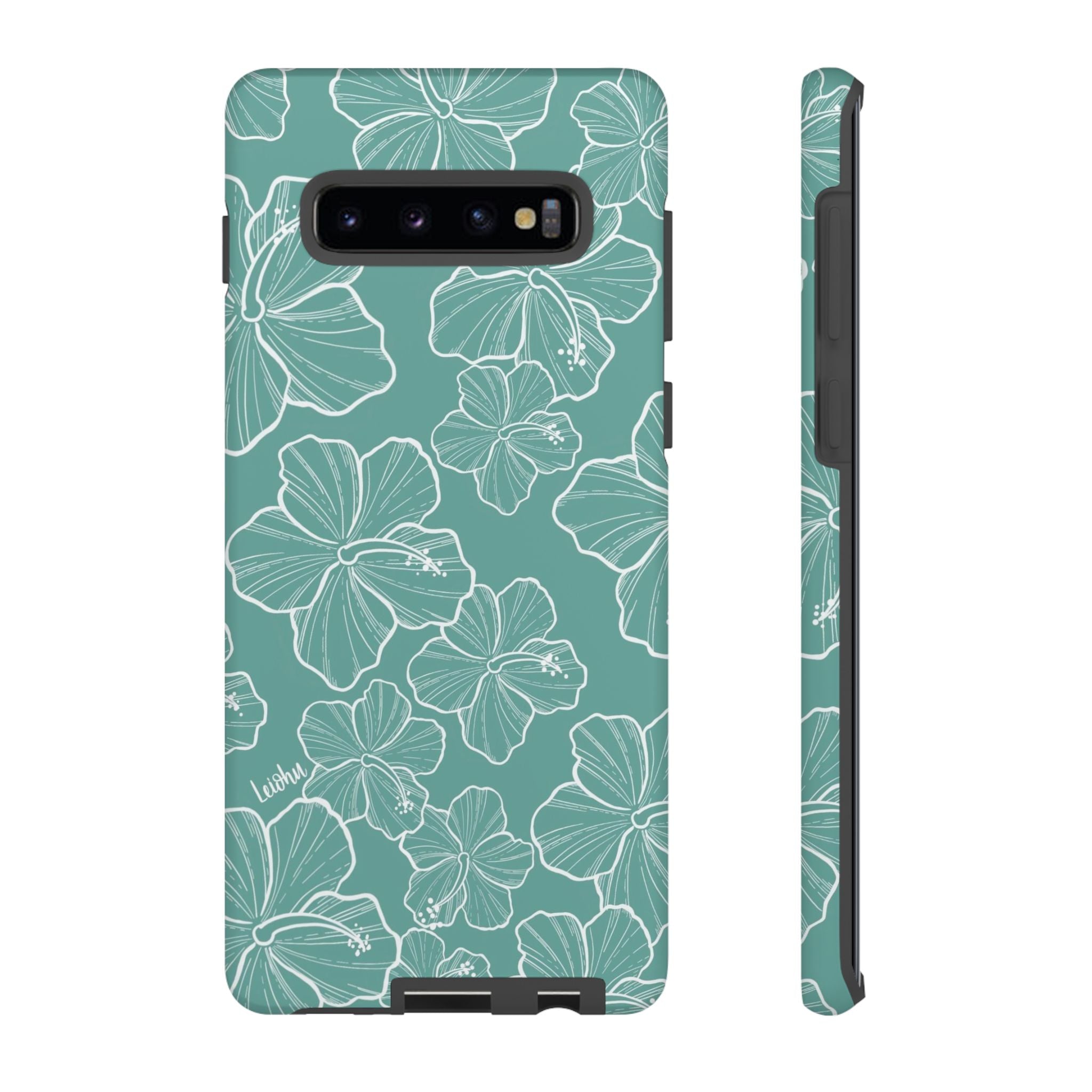 Hibiscus - Teal - Samsung Galaxy - LEIOHU DESIGNS