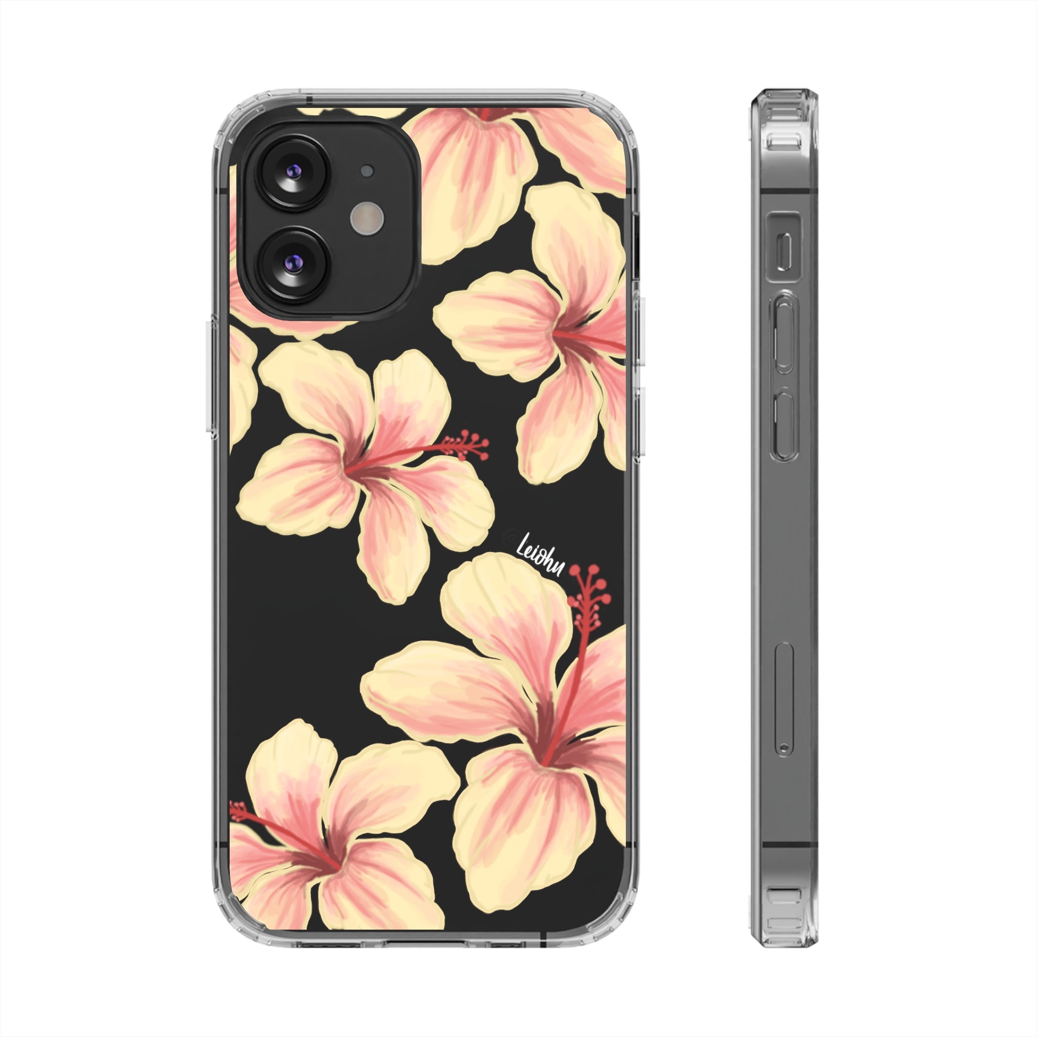 Hibiscus - ke'oke'o - Clear Case - LEIOHU DESIGNS