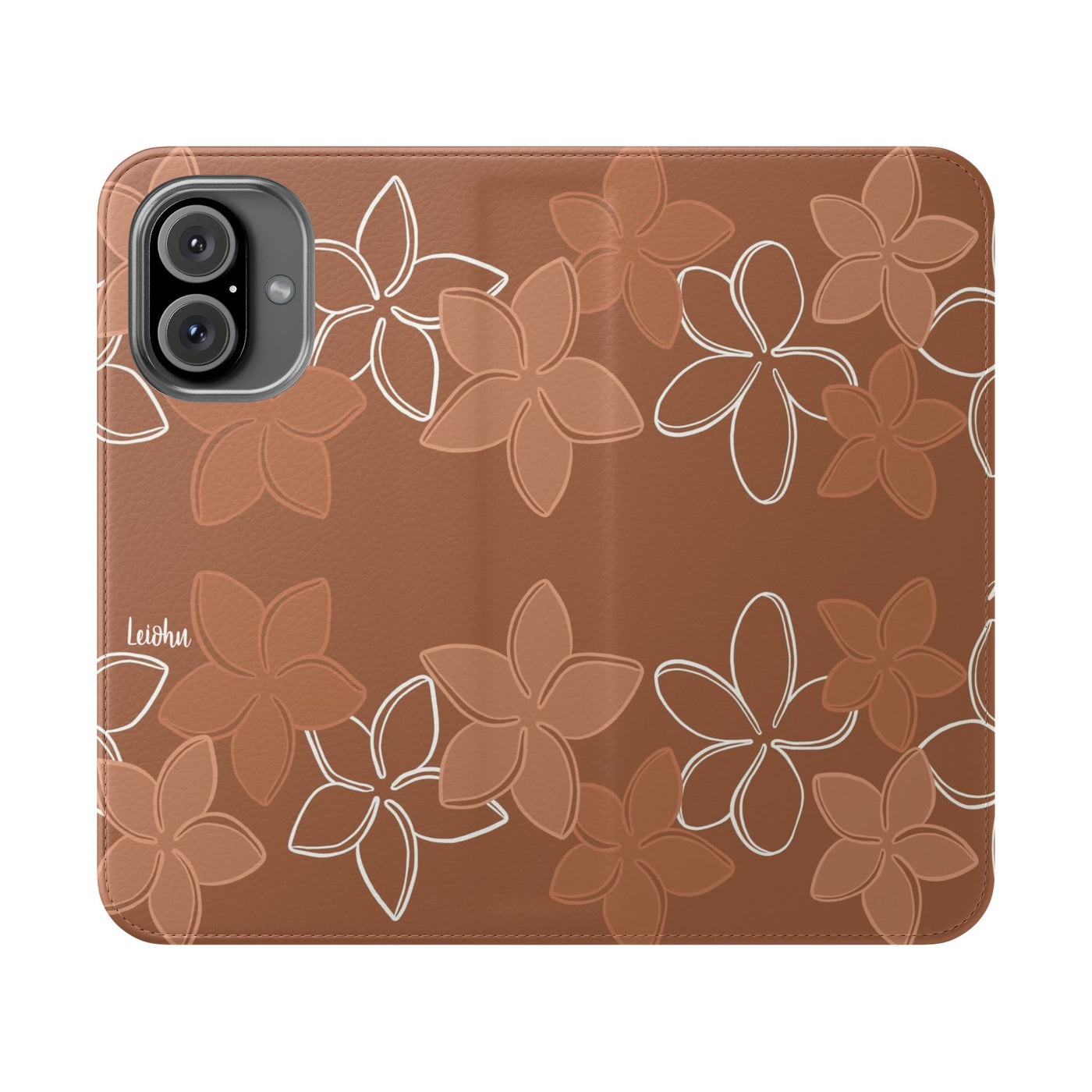 Pua Melia Lei - Mocha - Folio Case