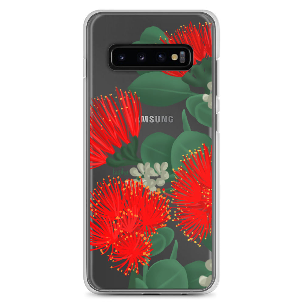 Ōhi'a Lehua - Clear Case for Samsung® - LEIOHU DESIGNS