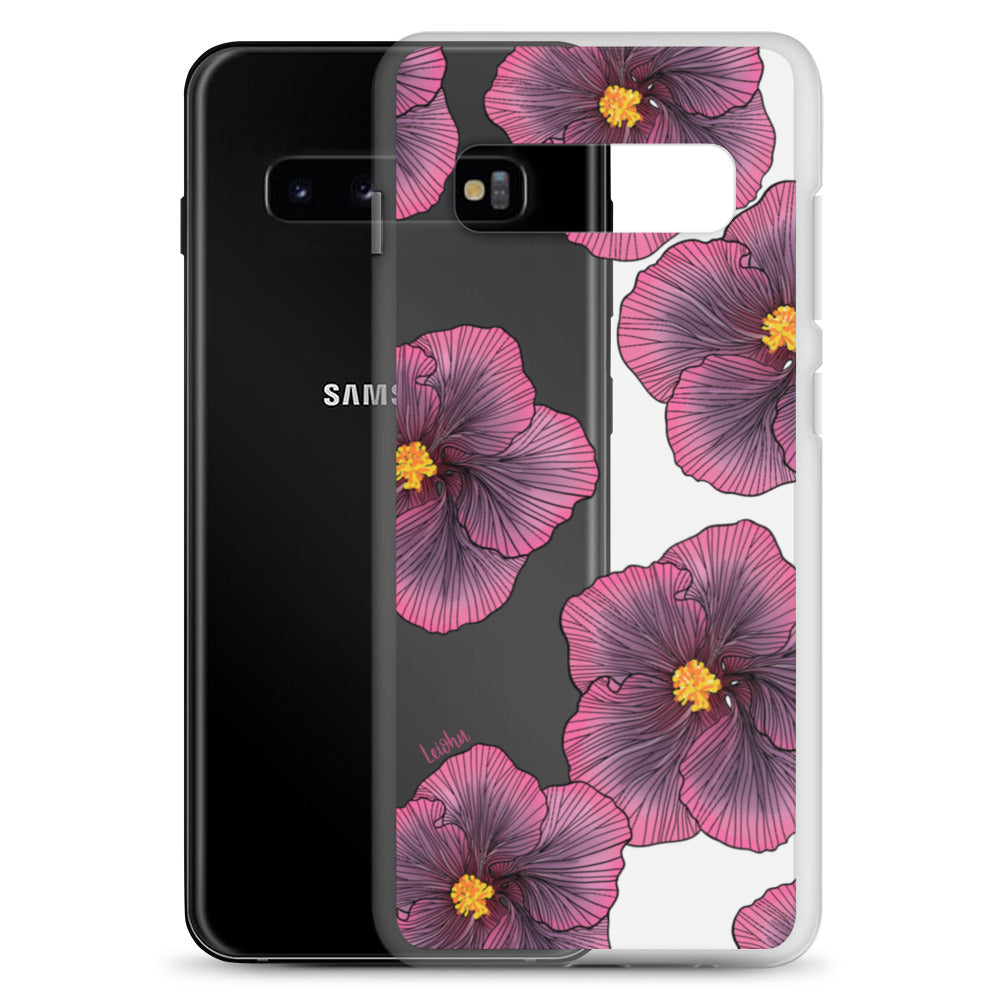 Sunset Hibiscus - Clear Case for Samsung®